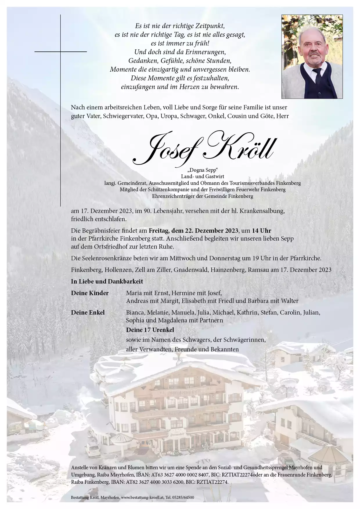 Parte von Josef Kröll 